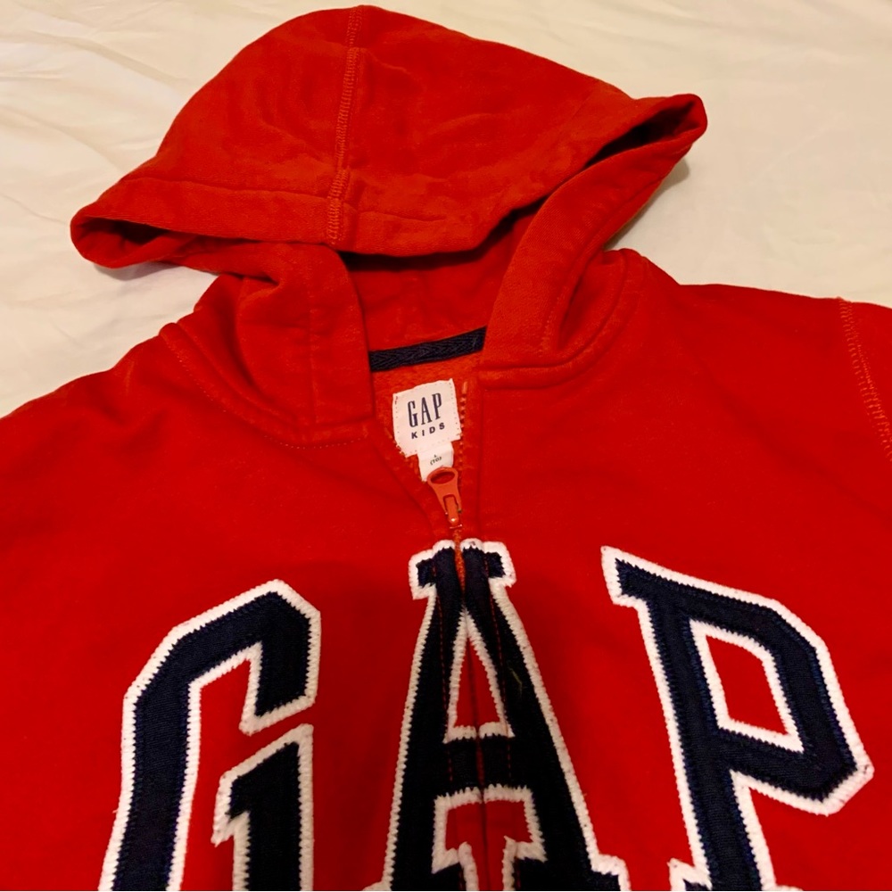 Boy’s GAP Logo Zip Hoodie  Size 10